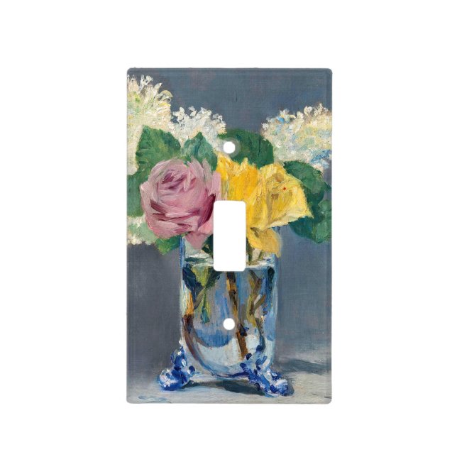 Edouard Manet - Lilacs and Roses Light Switch Cover (Front)