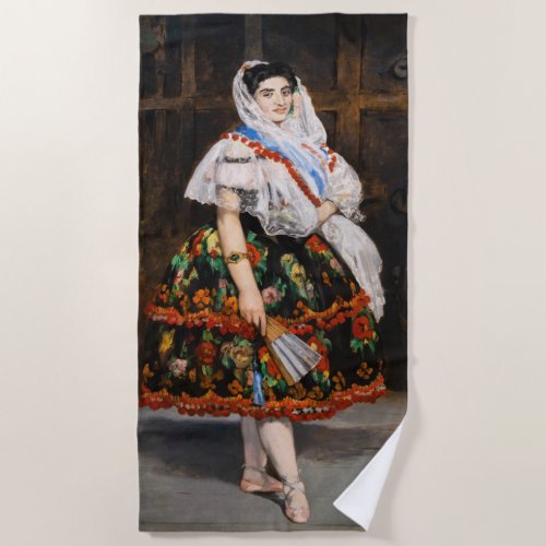 Edouard Manet _ Lola de Valence Beach Towel