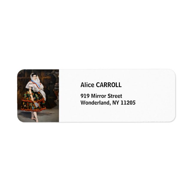 Edouard Manet - Lola de Valence Label (Front)