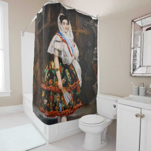 Edouard Manet _ Lola de Valence Shower Curtain