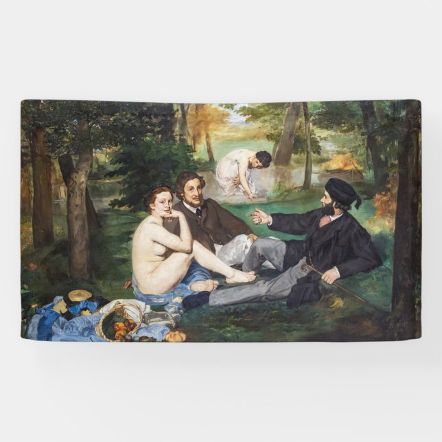 Edouard Manet - Luncheon on the Grass Banner (Horizontal)