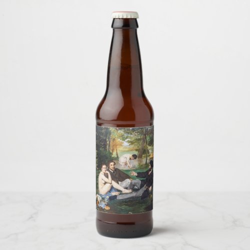 Edouard Manet _ Luncheon on the Grass Beer Bottle Label