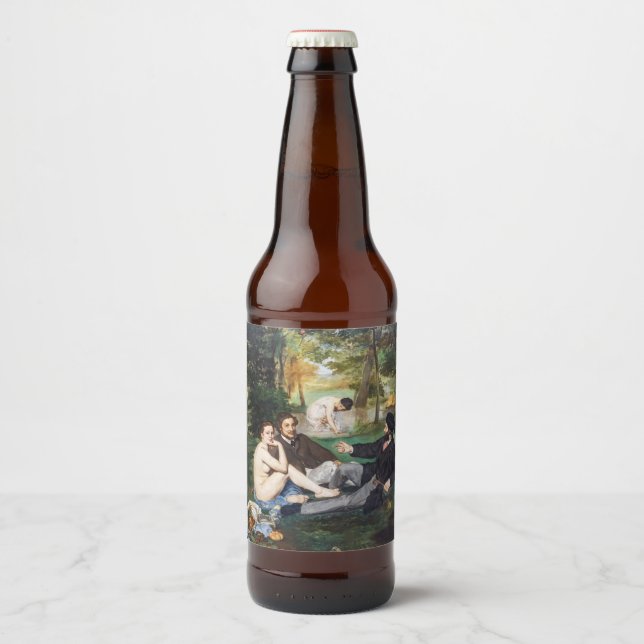 Edouard Manet - Luncheon on the Grass Beer Bottle Label (Front)