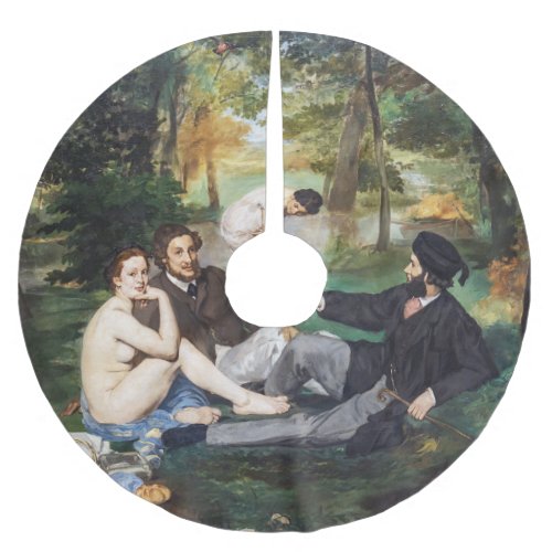 Edouard Manet _ Luncheon on the Grass Brushed Polyester Tree Skirt