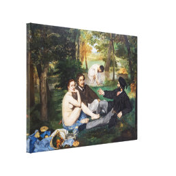 Edouard Manet - Luncheon on the Grass Canvas Print