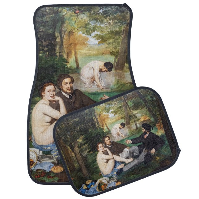 Edouard Manet - Luncheon on the Grass Car Floor Mat (Set)