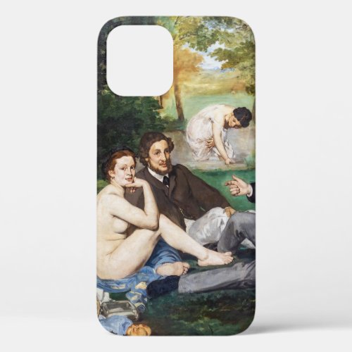 Edouard Manet _ Luncheon on the Grass iPhone 12 Case