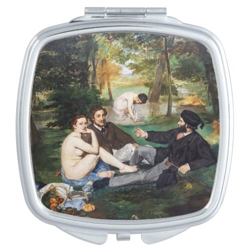 Edouard Manet _ Luncheon on the Grass Compact Mirror