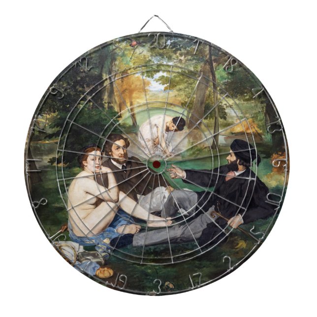 Edouard Manet - Luncheon on the Grass Dart Board (Front)