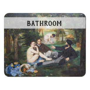 Edouard Manet - Luncheon on the Grass Door Sign