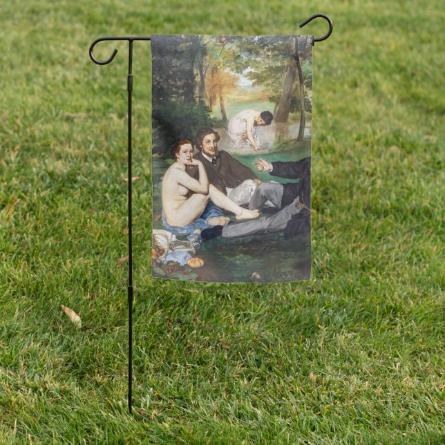 Edouard Manet - Luncheon on the Grass Garden Flag (In SItu)