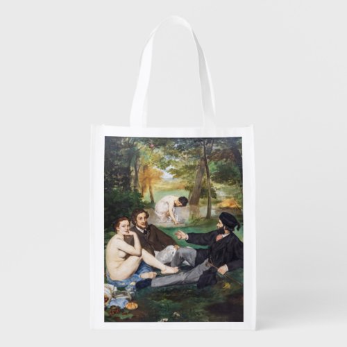 Edouard Manet _ Luncheon on the Grass Grocery Bag