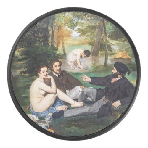 Edouard Manet _ Luncheon on the Grass Hockey Puck