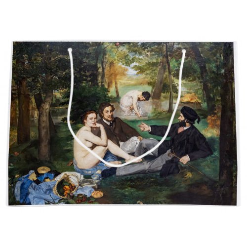 Edouard Manet _ Luncheon on the Grass Large Gift Bag
