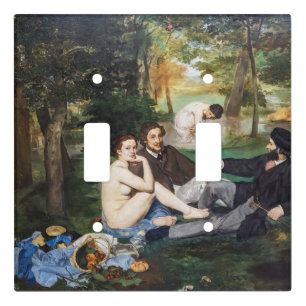 Edouard Manet - Luncheon on the Grass Light Switch Cover