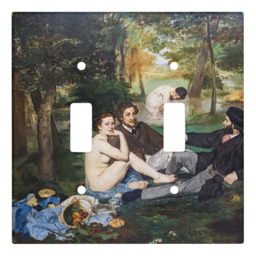 Edouard Manet _ Luncheon on the Grass Light Switch Cover