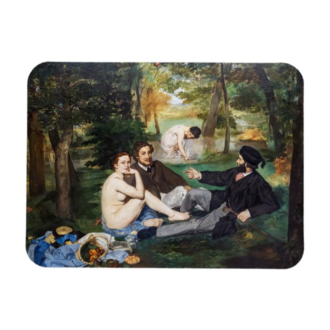 Edouard Manet - Luncheon on the Grass Magnet (Horizontal)