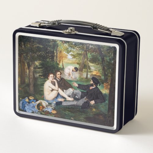 Edouard Manet _ Luncheon on the Grass Metal Lunch Box