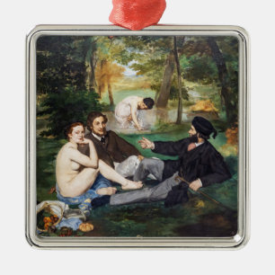 Edouard Manet - Luncheon on the Grass Metal Ornament