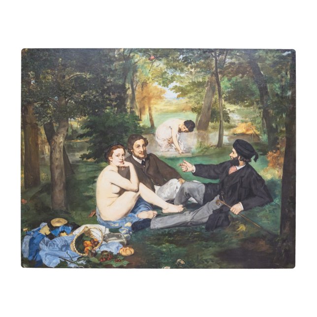 Edouard Manet - Luncheon on the Grass Metal Print (Front)