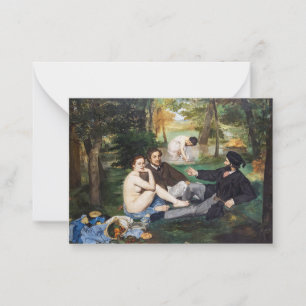 Edouard Manet - Luncheon on the Grass Note Card