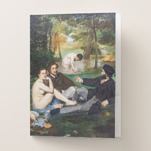 Edouard Manet - Luncheon on the Grass Photo Pocket Folder