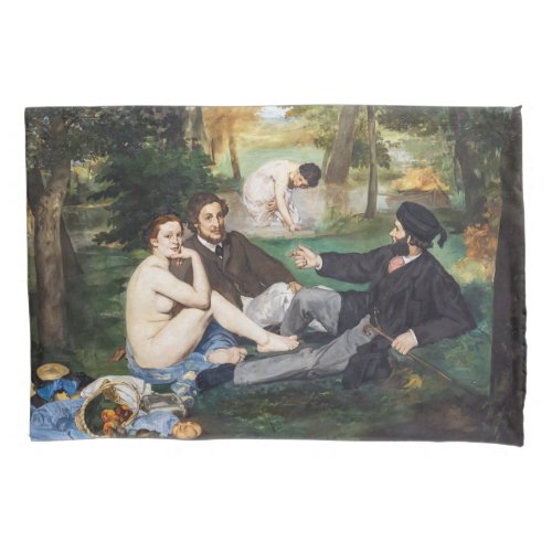 Edouard Manet _ Luncheon on the Grass Pillow Case