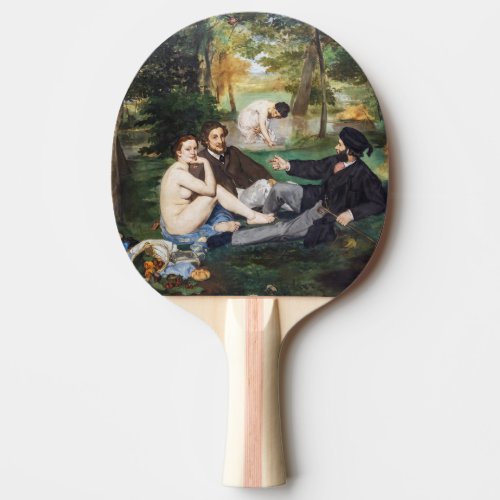 Edouard Manet _ Luncheon on the Grass Ping Pong Paddle