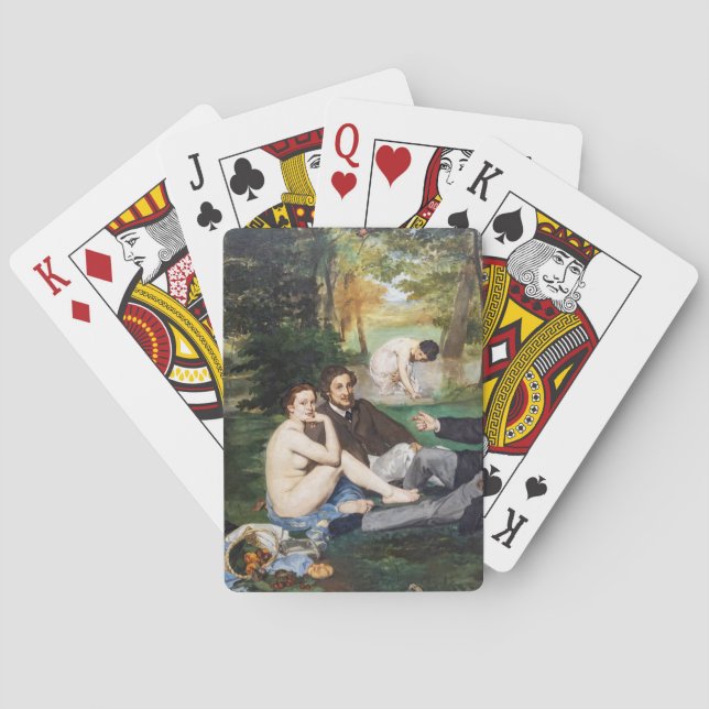 Edouard Manet - Luncheon on the Grass Poker Cards (Back)
