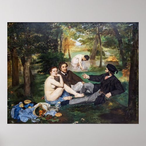 Edouard Manet _ Luncheon on the Grass Poster