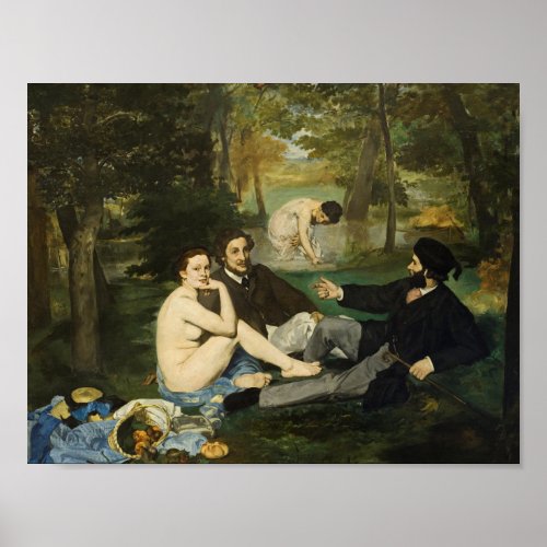 Edouard Manet _ Luncheon On The Grass Poster