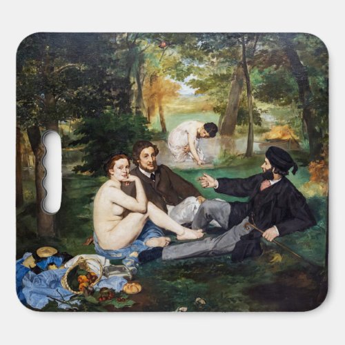 Edouard Manet _ Luncheon on the Grass Seat Cushion