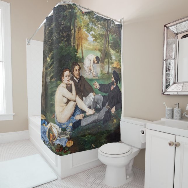 Edouard Manet - Luncheon on the Grass Shower Curtain (In Situ)