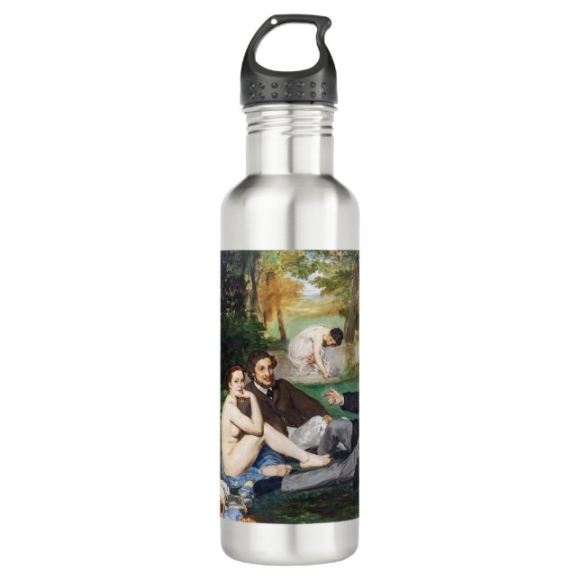Edouard Manet - Luncheon on the Grass Stainless Steel Water Bottle (Front)