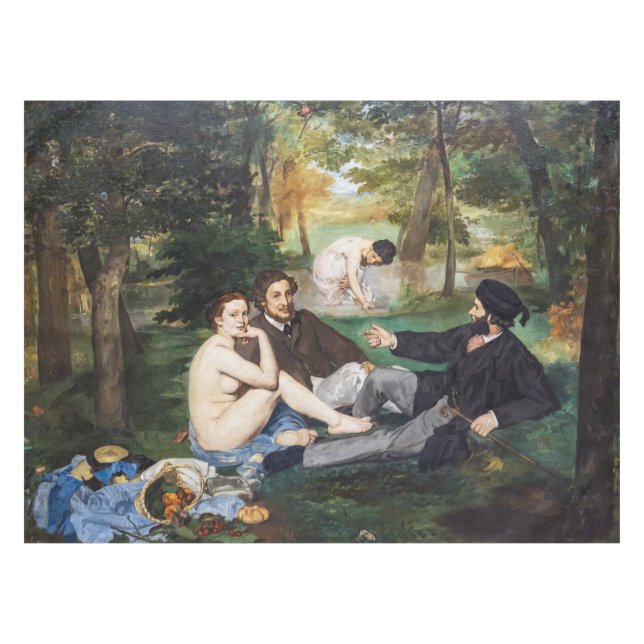 Edouard Manet - Luncheon on the Grass Tablecloth (Front (Horizontal))