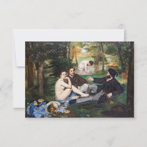 Edouard Manet _ Luncheon on the Grass Thank You Card