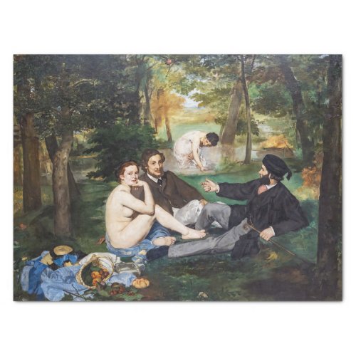 Edouard Manet _ Luncheon on the Grass Tissue Paper