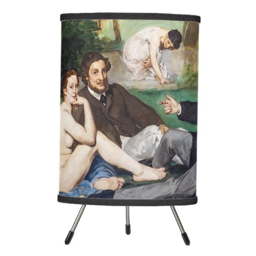 Edouard Manet _ Luncheon on the Grass Tripod Lamp