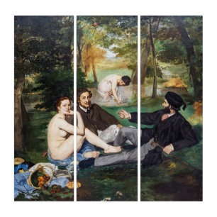 Edouard Manet - Luncheon on the Grass Triptych