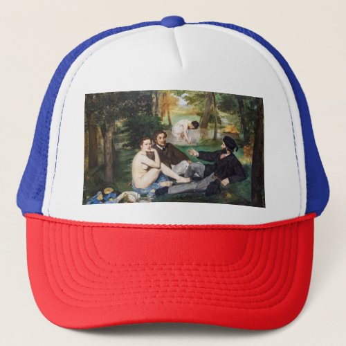 Edouard Manet _ Luncheon on the Grass Trucker Hat