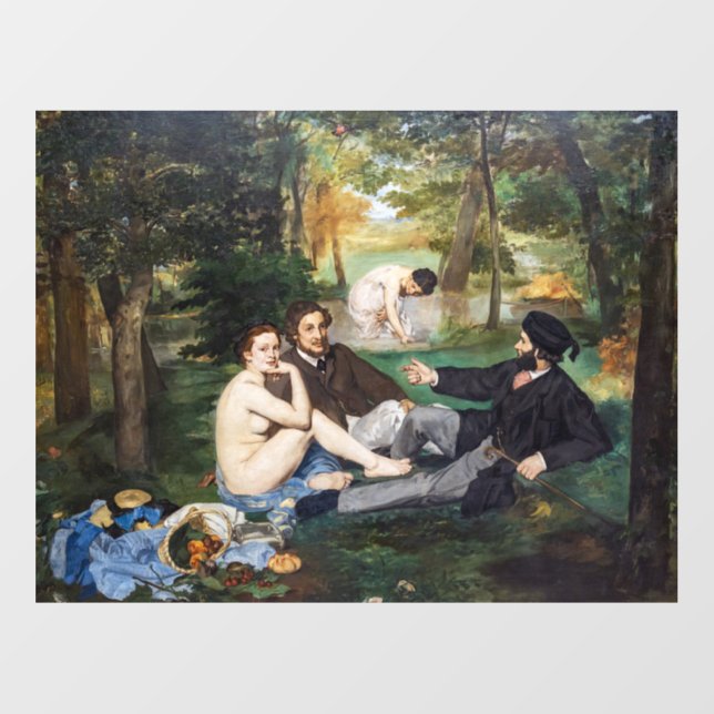 Edouard Manet - Luncheon on the Grass Wall Decal (Front)