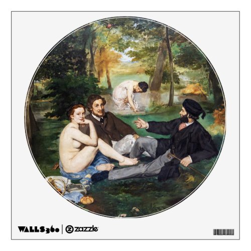 Edouard Manet _ Luncheon on the Grass Wall Decal
