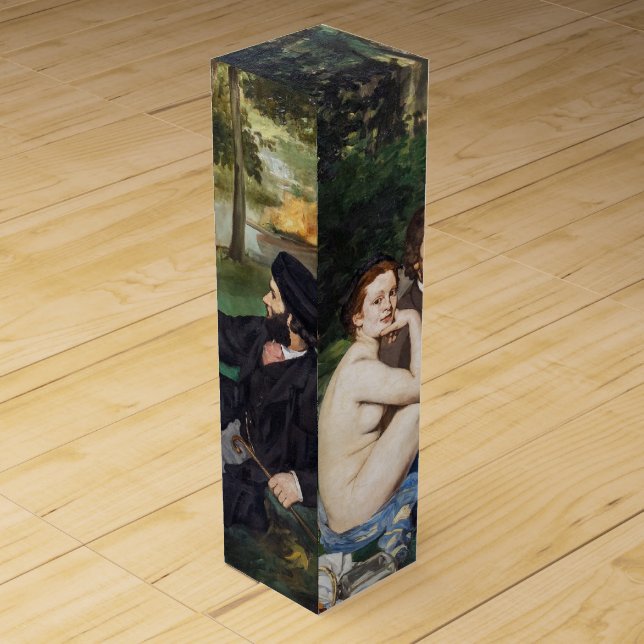 Edouard Manet - Luncheon on the Grass Wine Box (Back)