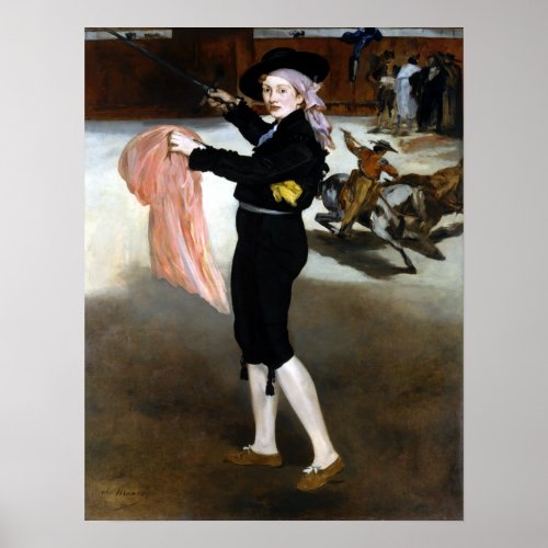 douard Manet  Mademoiselle V Costume of Espada Poster