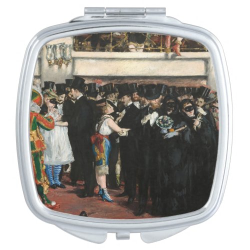 Edouard Manet _ Masked Ball at the Opera Compact Mirror