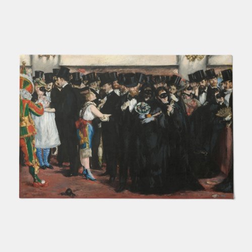 Edouard Manet _ Masked Ball at the Opera Doormat