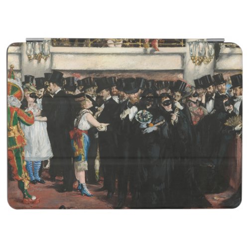 Edouard Manet _ Masked Ball at the Opera iPad Air Cover