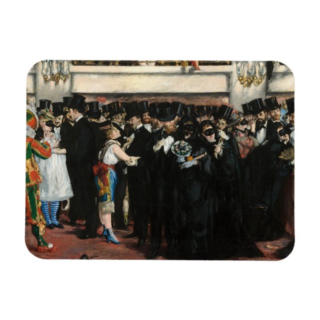 Edouard Manet - Masked Ball at the Opera Magnet (Horizontal)