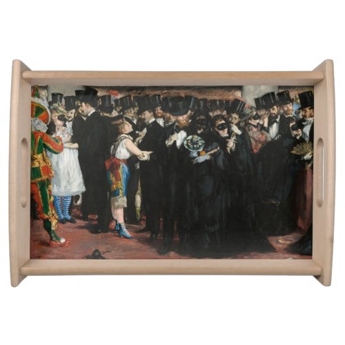 Edouard Manet _ Masked Ball at the Opera Serving Tray