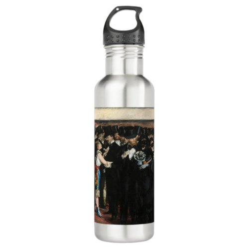 Edouard Manet _ Masked Ball at the Opera Stainless Steel Water Bottle